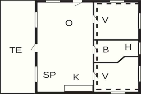 Foto van 6 persoons vakantie huis in Skærbæk-By Traum - Vakantiehuis in Skærbæk - FloorPlan