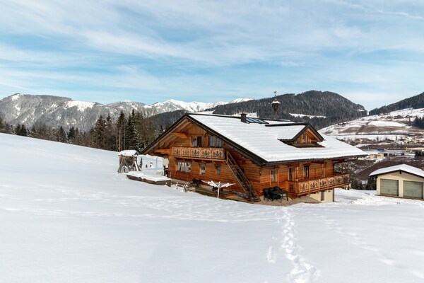 Foto van Landhuis in Eben bij Salzburger Sportwelt - Vakantiehuis in Eben im Pongau - ExteriorWinter