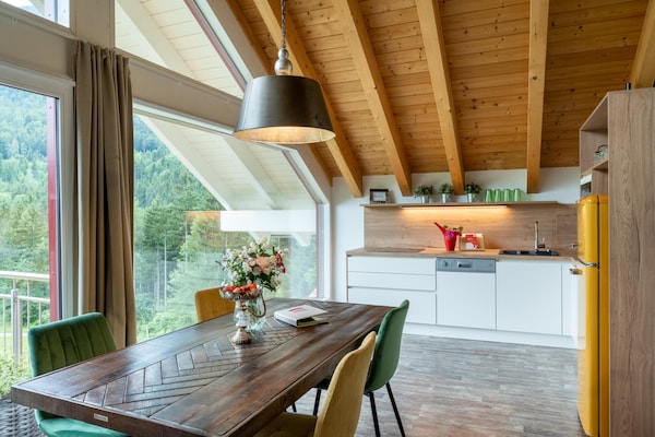 Foto van Appartement vlakbij de Klopeiner See met sauna - Vakantiehuis in Feistritz ob Bleiburg - LivingRoom