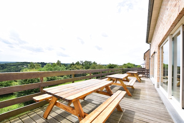 Foto van Uitzicht op de Maasvallei van Hastière - Vakantiehuis in Hastière - TerraceBalcony