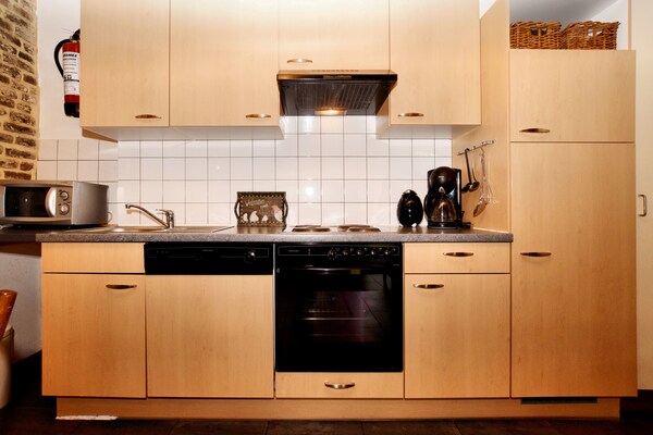 Foto van Mooi appartement in monumentale carré-boerderij tussen Luik en Maastricht - Kitchen
