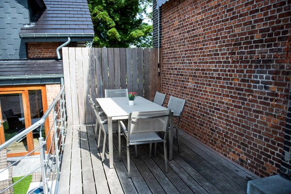Foto van Luxe woning nabij Spa met een bubbelbad en sauna - Vakantiehuis in Spa - TerraceBalcony