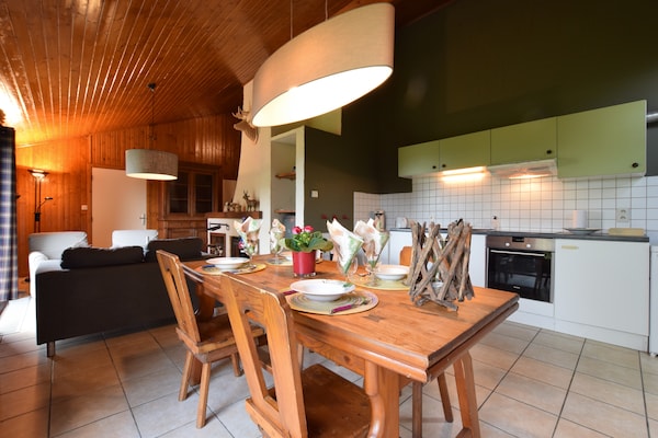 Foto van Vakantiehuis in Ardennen bij Ourthe - Vakantiehuis in Tenneville - DiningRoom