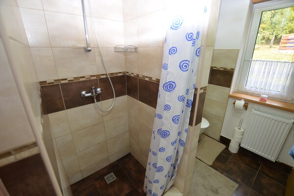 Foto van Huis in Bohemen bij Skibaan - Vakantiehuis in Mezihoří - BathRoom