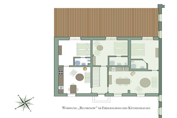 Foto van Blumenow in het landhuis van Lexow - Vakantiehuis in Walow OT Lexow - Untagged