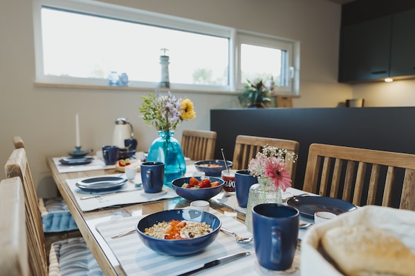Foto van Halfvrijstaande woning in Scandinavische stijl - Vakantiehuis in Sagard - Kitchen