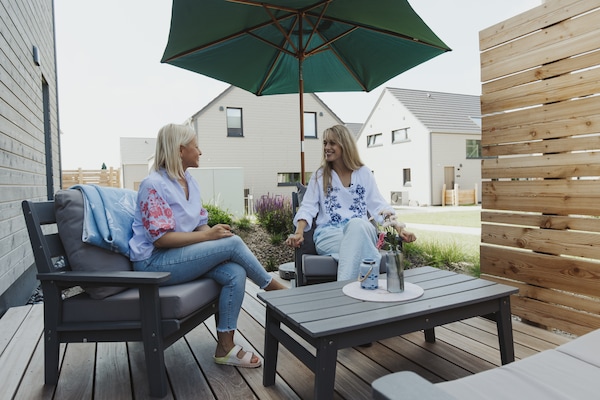 Foto van Halfvrijstaande woning in Scandinavische stijl - Vakantiehuis in Sagard - TerraceBalcony