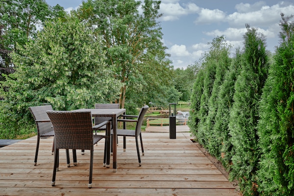 Foto van Vakantiewoning Franzl in Wendorf-Bernsteinland - Vakantiehuis in Wendorf - TerraceBalcony