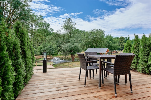 Foto van Vakantiewoning Franzl in Wendorf-Bernsteinland - Vakantiehuis in Wendorf - TerraceBalcony