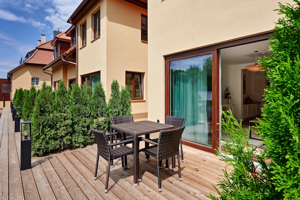 Foto van Vakantiewoning Franzl in Wendorf-Bernsteinland - Vakantiehuis in Wendorf - TerraceBalcony