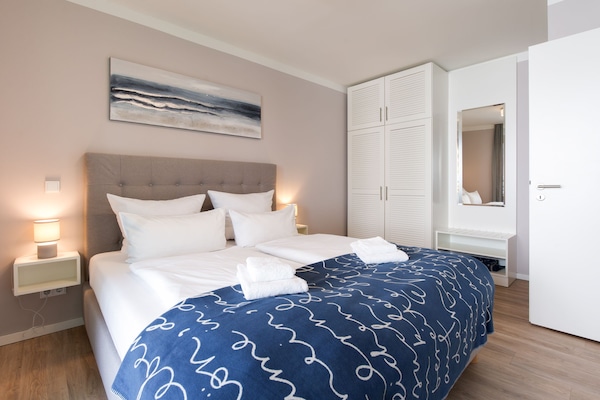 Foto van Balkonappartement met uitzicht op het groen - Vakantiehuis in Travemünde - BedRoom