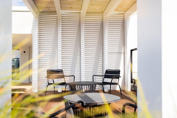 Foto van Balkonappartement met uitzicht op het groen - Vakantiehuis in Travemünde - TerraceBalcony