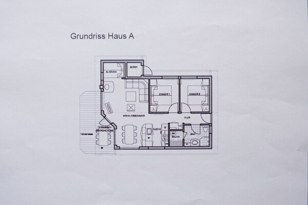 Foto van Baltic Nature Lodge voor 6 personen - Vakantiehuis in Großenbrode - FloorPlan