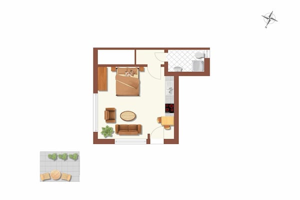 Foto van Appartement in St. Peter-Ording - Vakantiehuis in St. Peter-Ording - FloorPlan