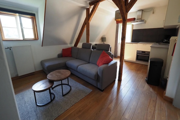 Foto van Gezellig appartement met uitzicht op de bergen in Nordenau voor 4 personen - LivingRoom