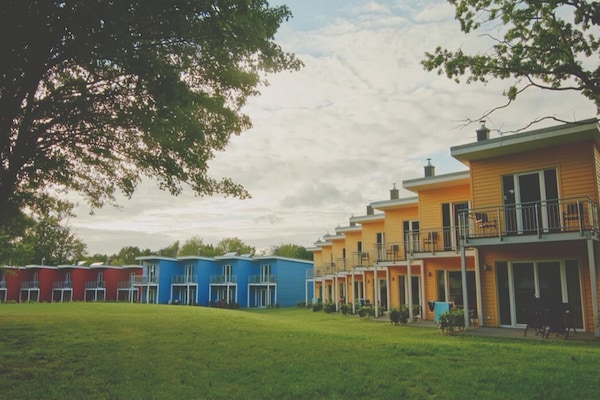 Foto van Rijtjeshuis in de badplaats Dampland aan de Oostzee - ExteriorSummer