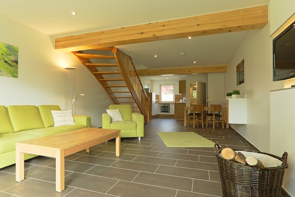 Foto van Rijtjeshuis in de badplaats Dampland aan de Oostzee - LivingRoom