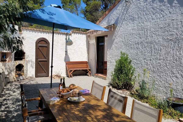Foto van Villa met tuin en gastenverblijf - Vakantiehuis in Prades-sur-Vernazobre - Ambiance