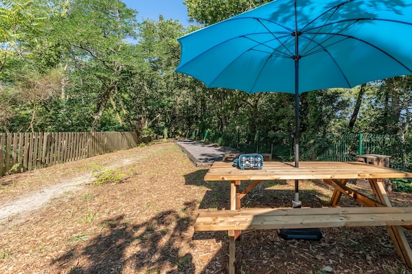 Foto van Appartement voor 8 personen nabij het Lacanau-meer - TerraceBalcony