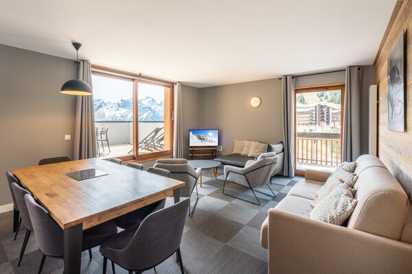 Foto van Basis voor 8 personen nabij de pistes van Alpe d'Huez - LivingRoom