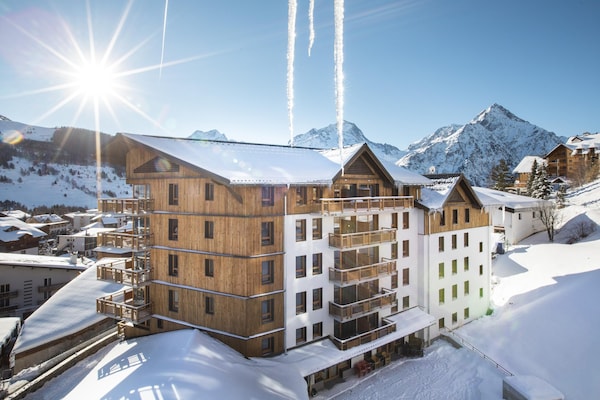 Foto van Appartement in Les Deux Alpes bij Skipistes - Vakantiehuis in Les 2 Alpes - ExteriorWinter