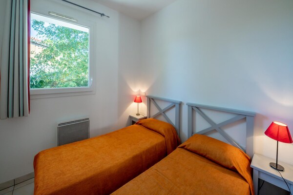 Foto van Appartement met toegang tot het zwembad - Vakantiehuis in Parentis-en-Born - BedRoom