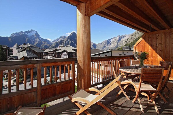 Foto van Centraal gelegen appartement in de Alpen - Vakantiehuis in LES 2 ALPES (ISERE) - TerraceBalcony