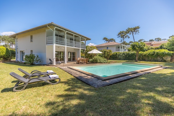 Foto van Villa met privézwembad vlakbij het strand - Vakantiehuis in Moliets - ExteriorSummer
