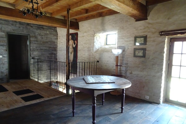 Foto van Landhuis in Cotentin met historische charme - Vakantiehuis in Saint Lô d'Ourville - TerraceBalcony