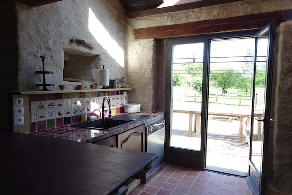 Foto van Landhuis in Cotentin met historische charme - Vakantiehuis in Saint Lô d'Ourville - Kitchen