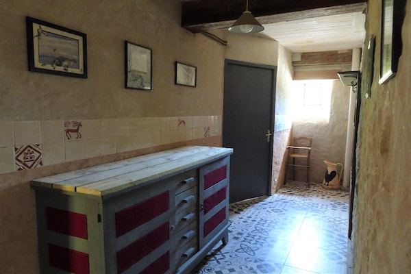 Foto van Landhuis in Cotentin met historische charme - Vakantiehuis in Saint Lô d'Ourville - TerraceBalcony
