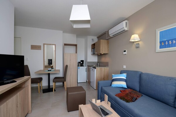 Foto van Appartement in Le Barcarès met zeezicht - Vakantiehuis in Le Barcares - LivingRoom