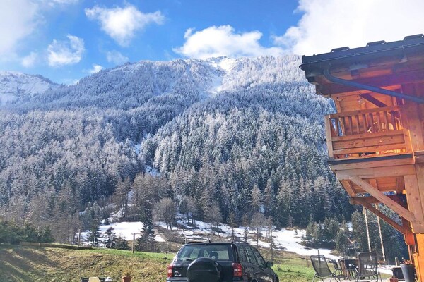 Foto van Chalet in Moulin met Sauna en Uitzicht - Vakantiehuis in Peisey-Nancroix - ExteriorSummer