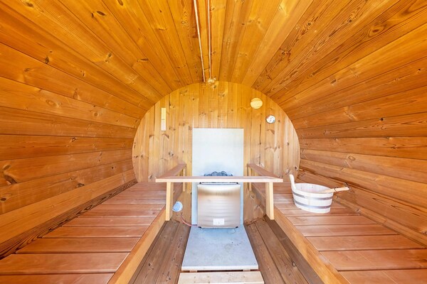 Foto van Chalet in Moulin met Sauna en Uitzicht - Vakantiehuis in Peisey-Nancroix - Wellness