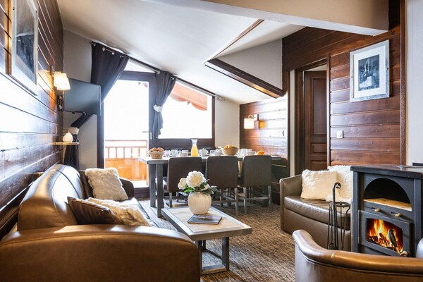 Foto van Bosrijk toevluchtsoord in de Alpen - Vakantiehuis in Val Thorens - LivingRoom
