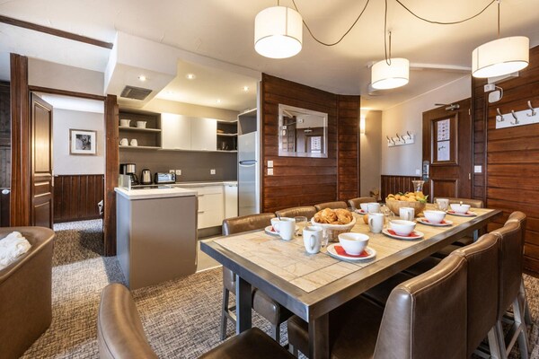 Foto van Bosrijk toevluchtsoord in de Alpen - Vakantiehuis in Val Thorens - DiningRoom