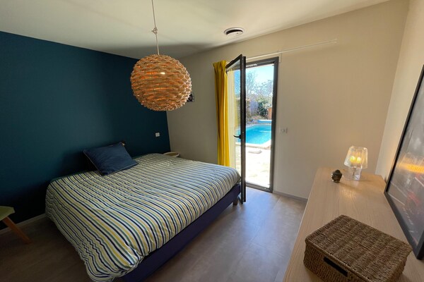 Foto van Villa in Vaison bij Romeinse ruïnes & zwembad - Vakantiehuis in Vaison-la-Romaine - BedRoom