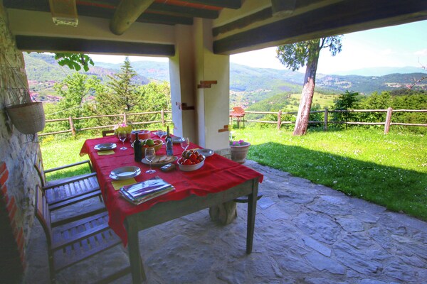 Foto van Boerderij met zwembad, Ortignano - Vakantiehuis in Ortignano - TerraceBalcony