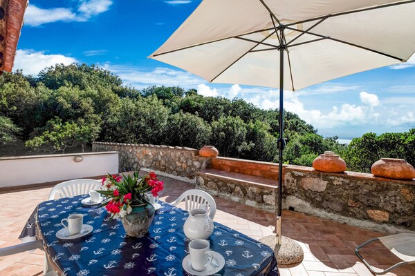 Foto van Toscaanse villa met terras - Vakantiehuis in Ansedonia (GR) - TerraceBalcony