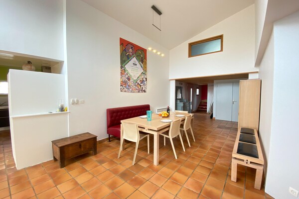 Foto van Vakantiehuis in Vendée bij zandstranden - Vakantiehuis in Les Sables-d'Olonne - LivingRoom