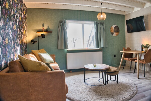 Foto van Gezellig Vakantiehuis in Schoonloo in een heerlijke omgeving. - LivingRoom