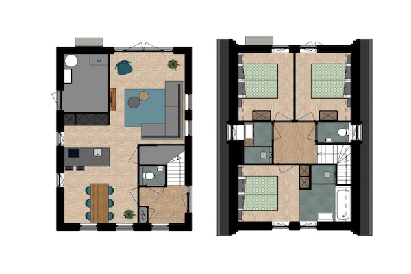 Foto van Vakantiehuis in Medemblik bij IJsselmeer - Vakantiehuis in PS Opperdoes - FloorPlan