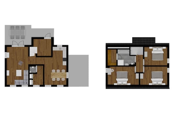 Foto van Ruime retraite met tuin - Vakantiehuis in Maastricht - FloorPlan