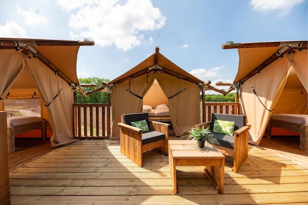 Foto van Boomhuttent met panoramisch uitzicht - Vakantiehuis in Zuna - TerraceBalcony