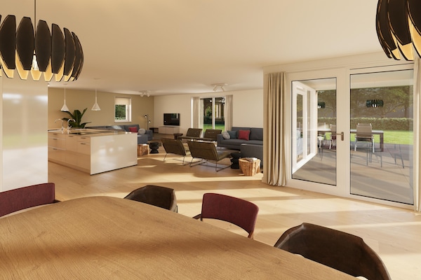 Foto van Ruim vakantiehuis met uitzicht op de kreek - Vakantiehuis in TA Gasselte - LivingRoom
