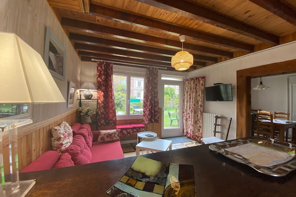 Foto van Vakantiehuis in Etretat bij Strand & Kliffen - Vakantiehuis in Etretat - LivingRoom