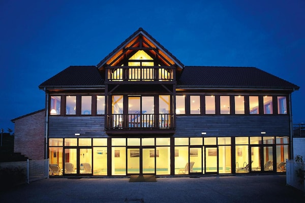Foto van Houten Chalet bij Somme Baai Abbeville - Vakantiehuis in Grand-Laviers - ExteriorSummer