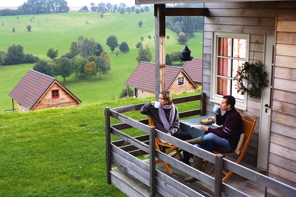 Foto van Houten Chalet bij Somme Baai Abbeville - Vakantiehuis in Grand-Laviers - LivingRoom