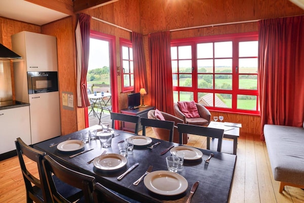 Foto van Houten Chalet bij Somme Baai Abbeville - Vakantiehuis in Grand-Laviers - DiningRoom