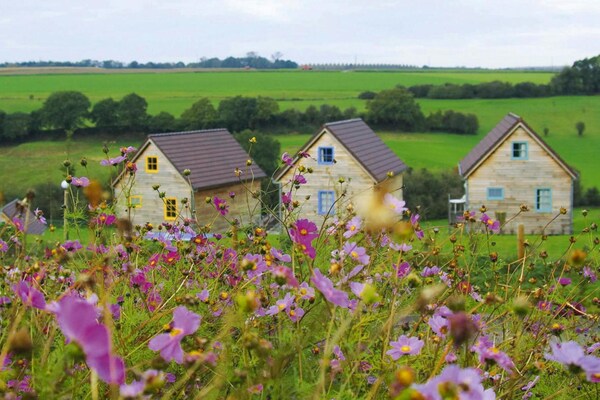 Foto van Houten Chalet bij Somme Baai Abbeville - Vakantiehuis in Grand-Laviers - ExteriorSummer